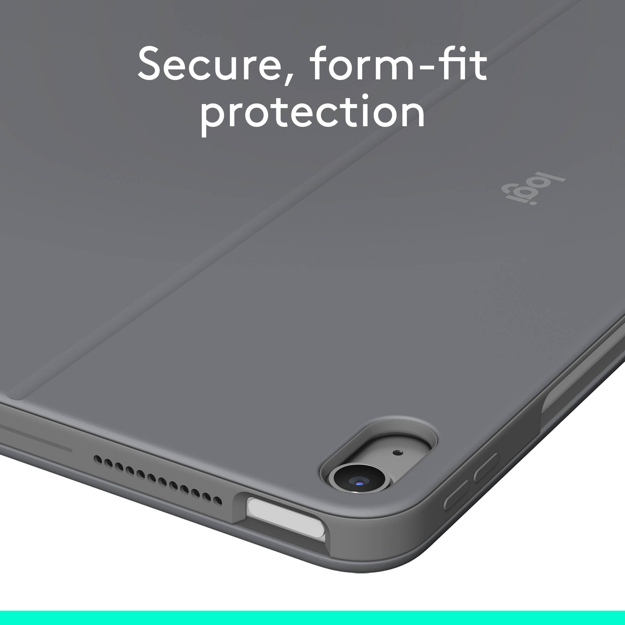Logitech Combo Touch grey keyboard case for iPad Air 13-inch with trackpad — view 6
