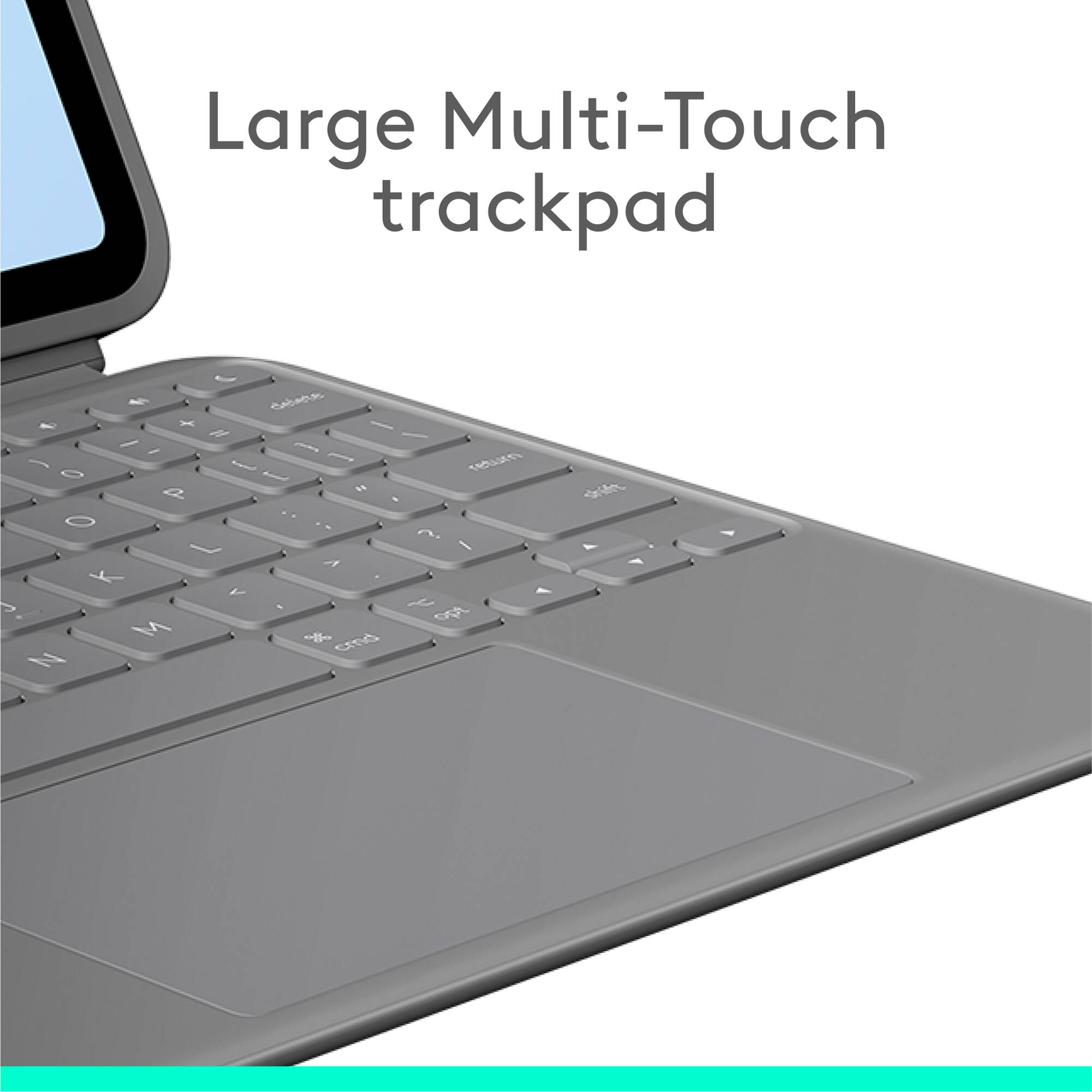 Logitech Combo Touch for iPad Air 11-inch grey keyboard case with trackpad — view 4