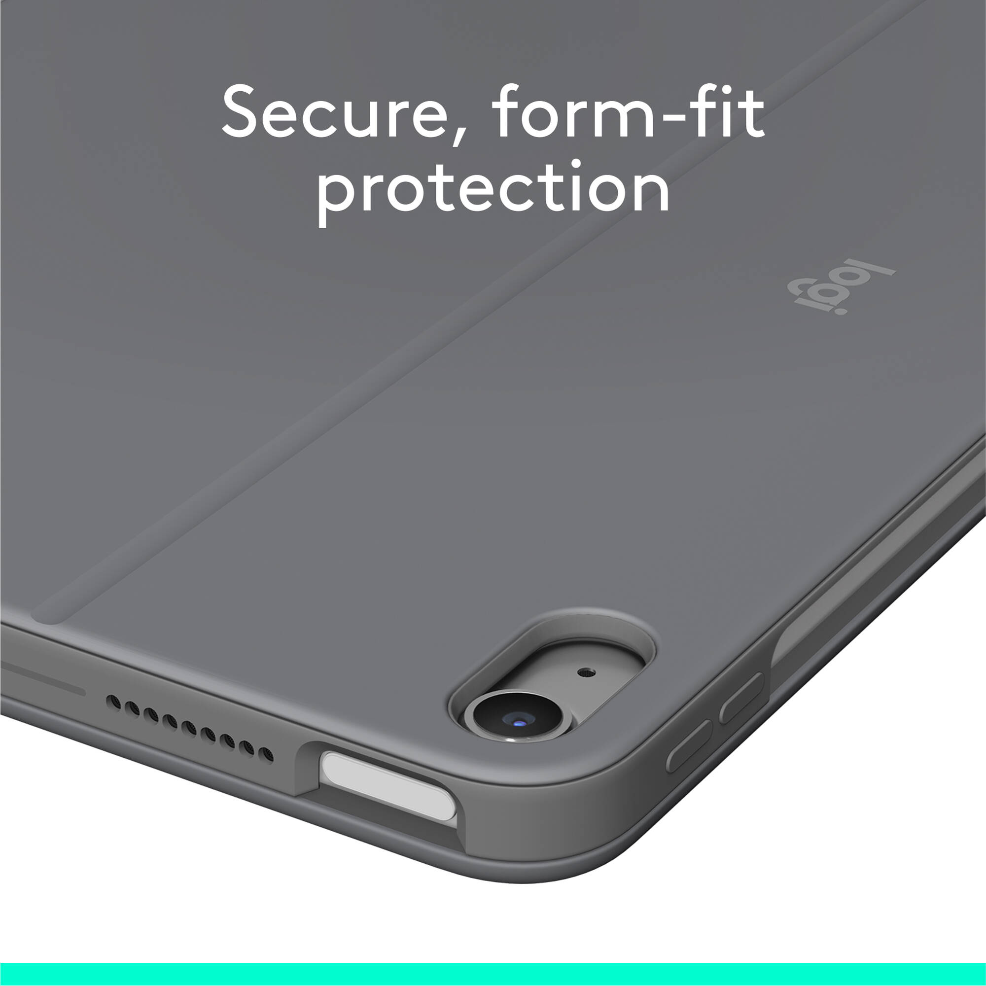 Logitech Combo Touch for iPad Air 11-inch grey keyboard case with trackpad — view 5