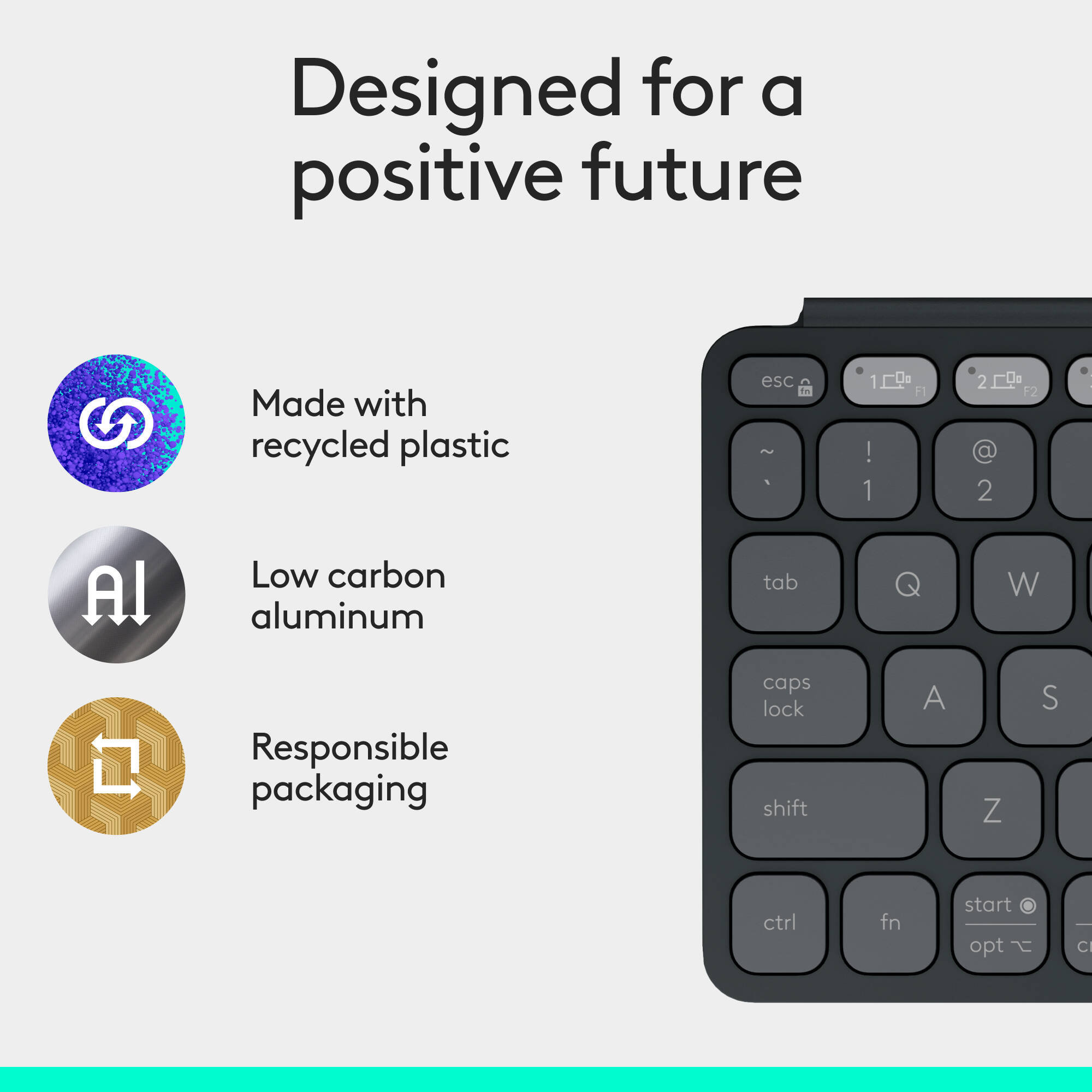 Logitech Keys-To-Go 2 Graphite slim portable keyboard for mobile work — view 7