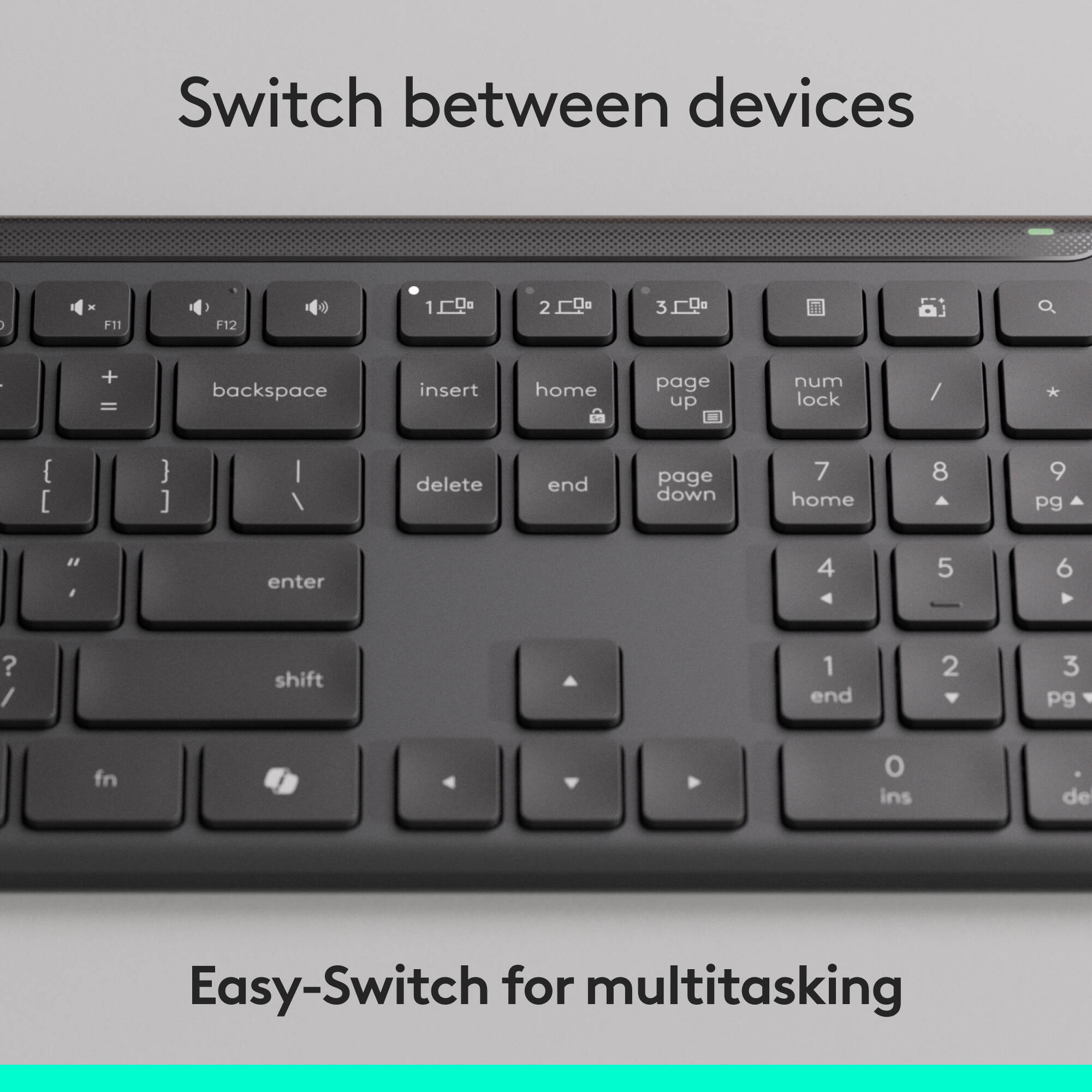 Logitech MK955 for Business Copilot wireless keyboard and mouse combo for business productivity — view 8