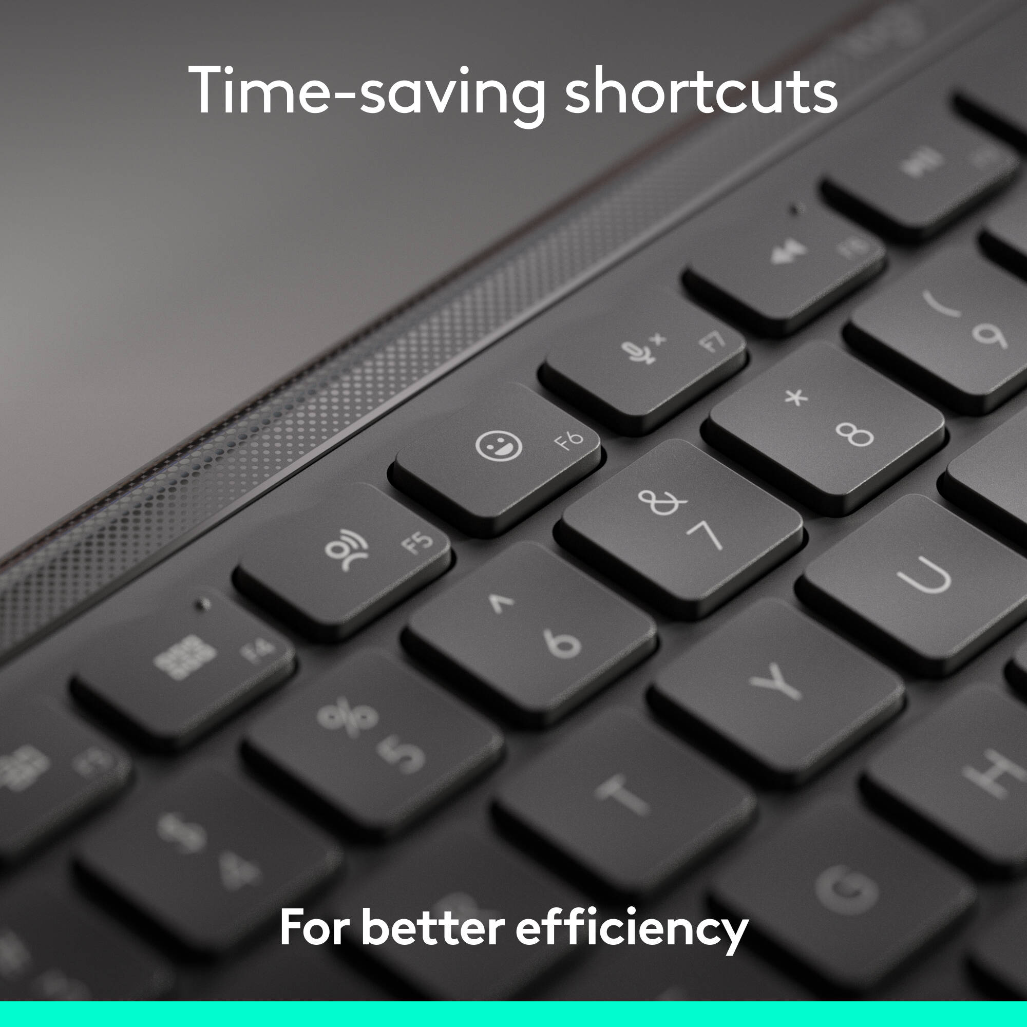 Logitech MK955 for Business Copilot wireless keyboard and mouse combo for business productivity — view 9