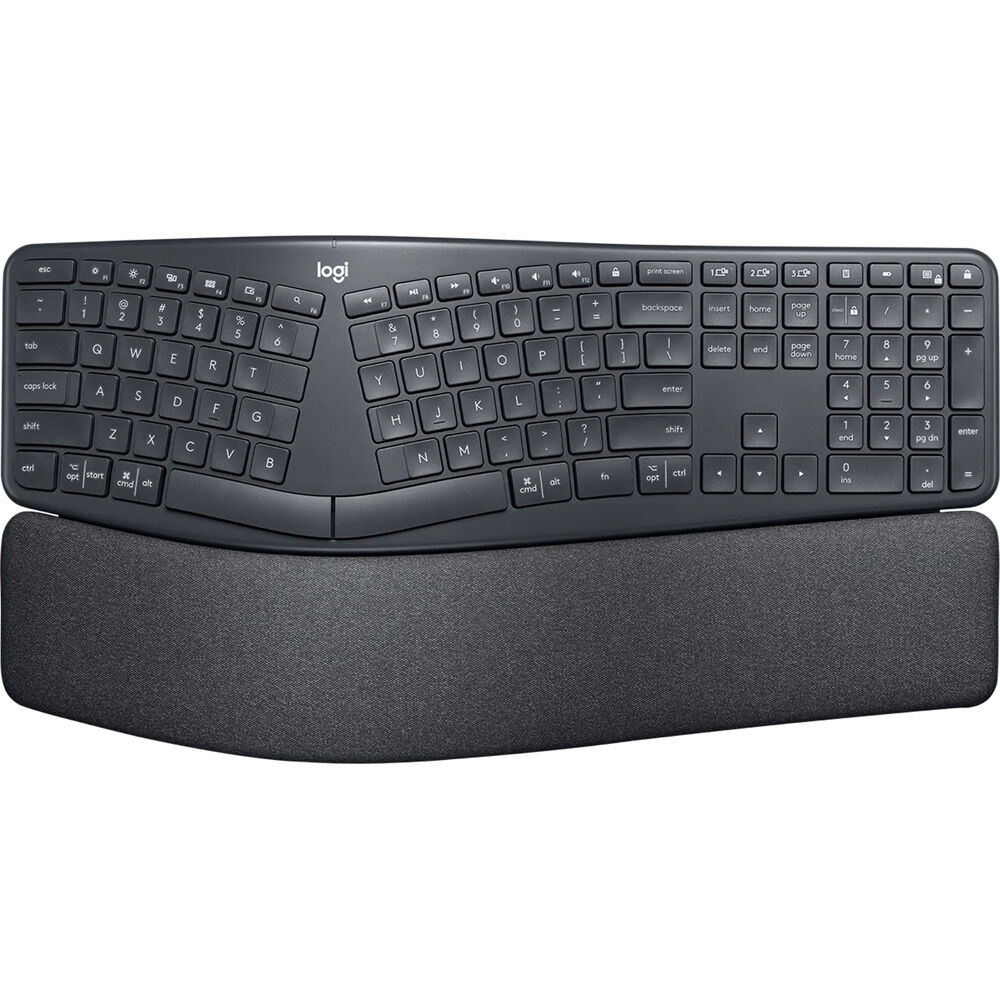 Logitech Ergo K860 Business BOLT ergonomic wireless keyboard with split layout and palm support — view 12