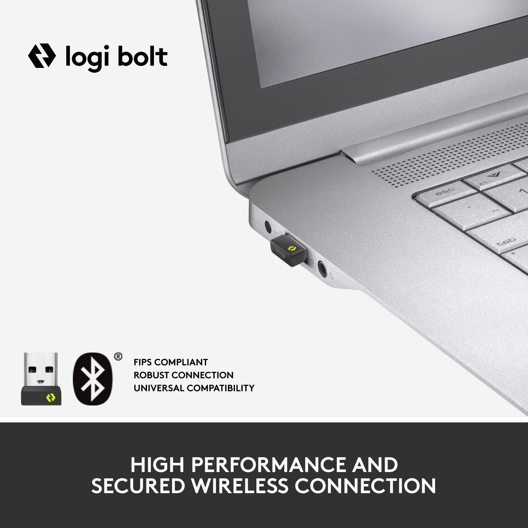Logitech Ergo K860 Business BOLT ergonomic wireless keyboard with split layout and palm support — view 2