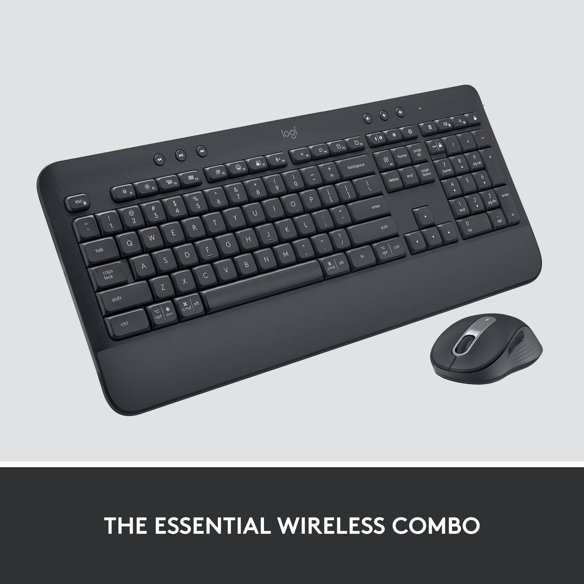 Logitech MK650 Combo B2B Graphite wireless keyboard and mouse set for business desktops — view 5