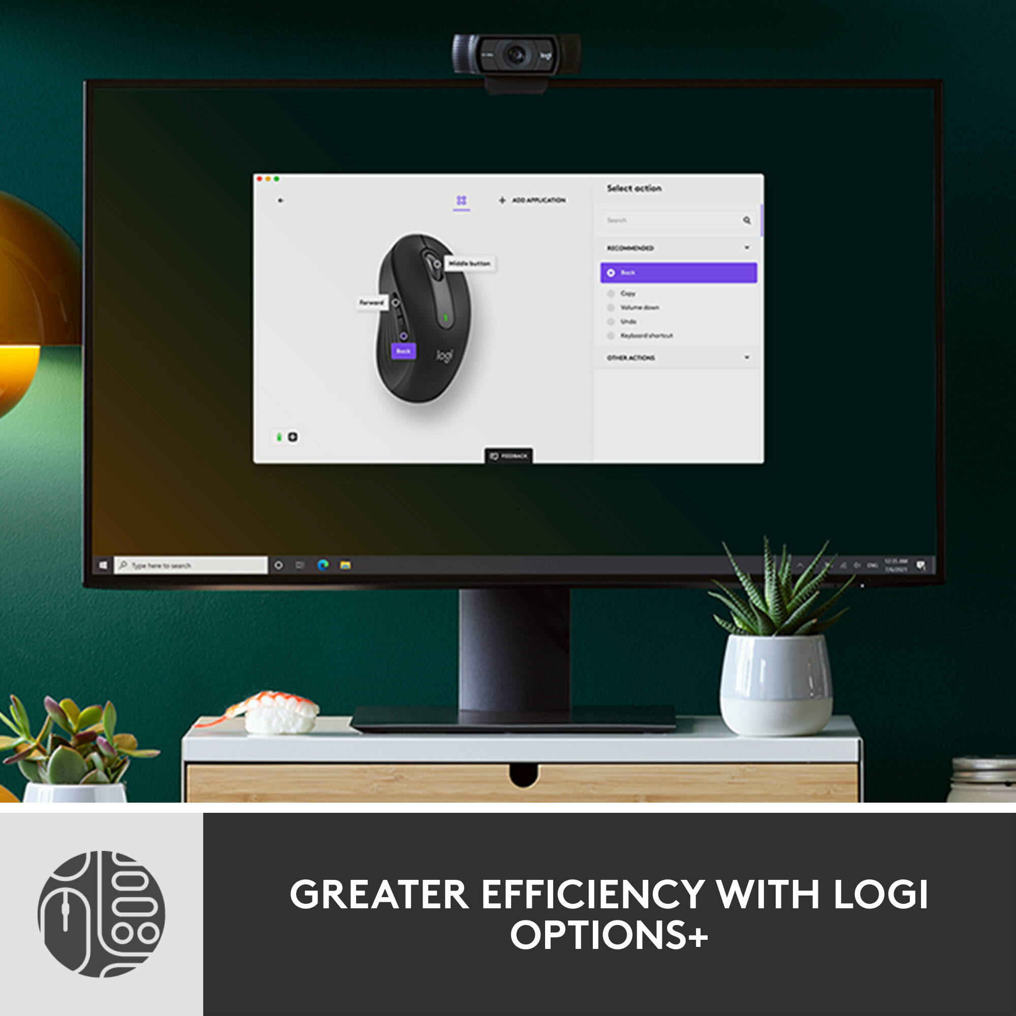 Logitech MK650 Combo B2B wireless keyboard and mouse in off white for business use — view 7