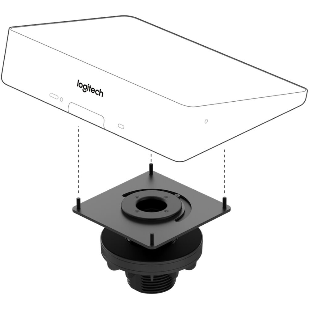 Logitech Tap Table Mount for fixed table-mounted conference room installation — view 2
