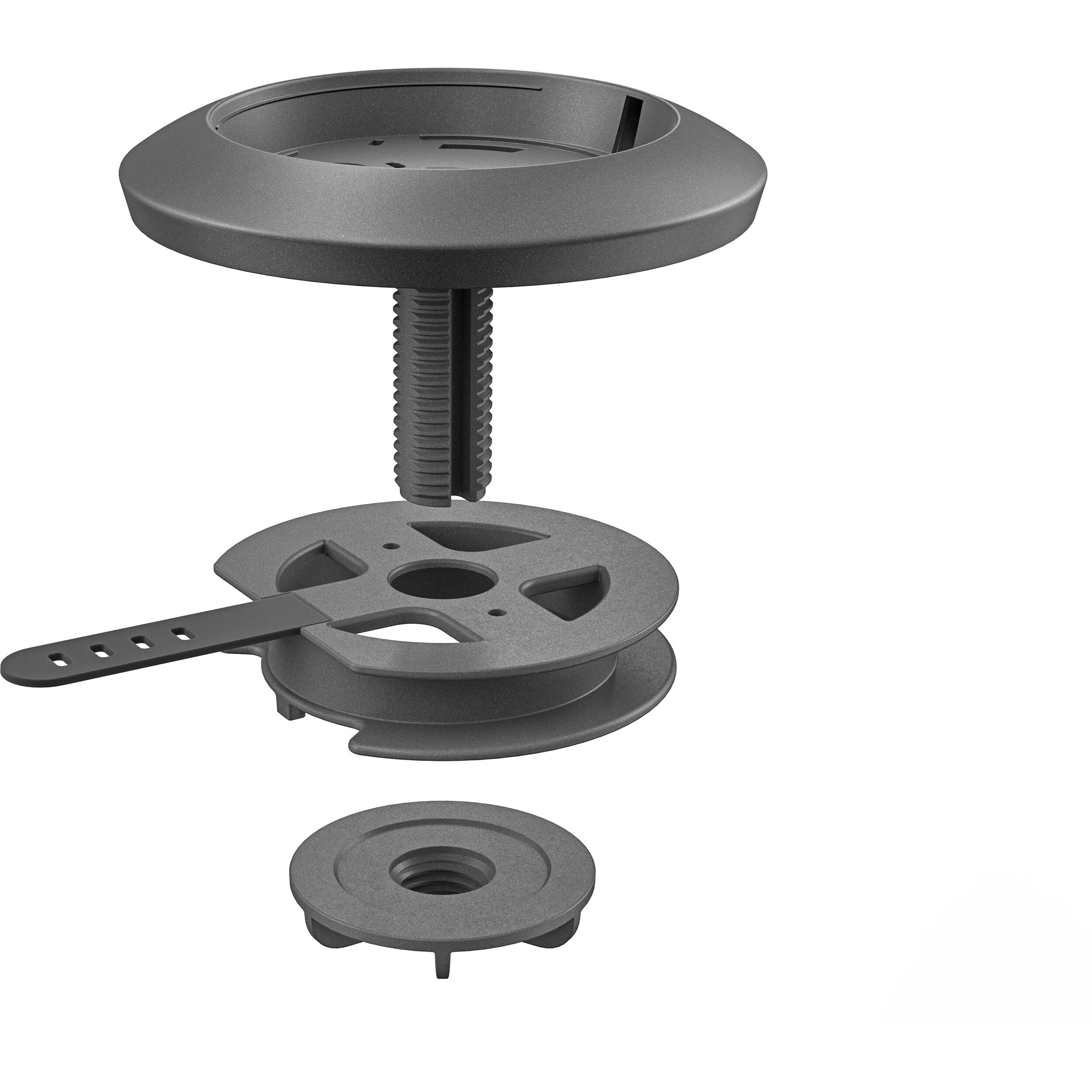Logitech Rally Mic Pod table mount in graphite for conference room deployment — view 4