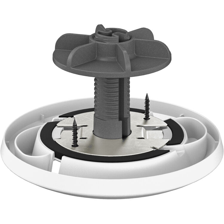 White Logitech Rally Mic Pod Mount for table or ceiling installation — view 2
