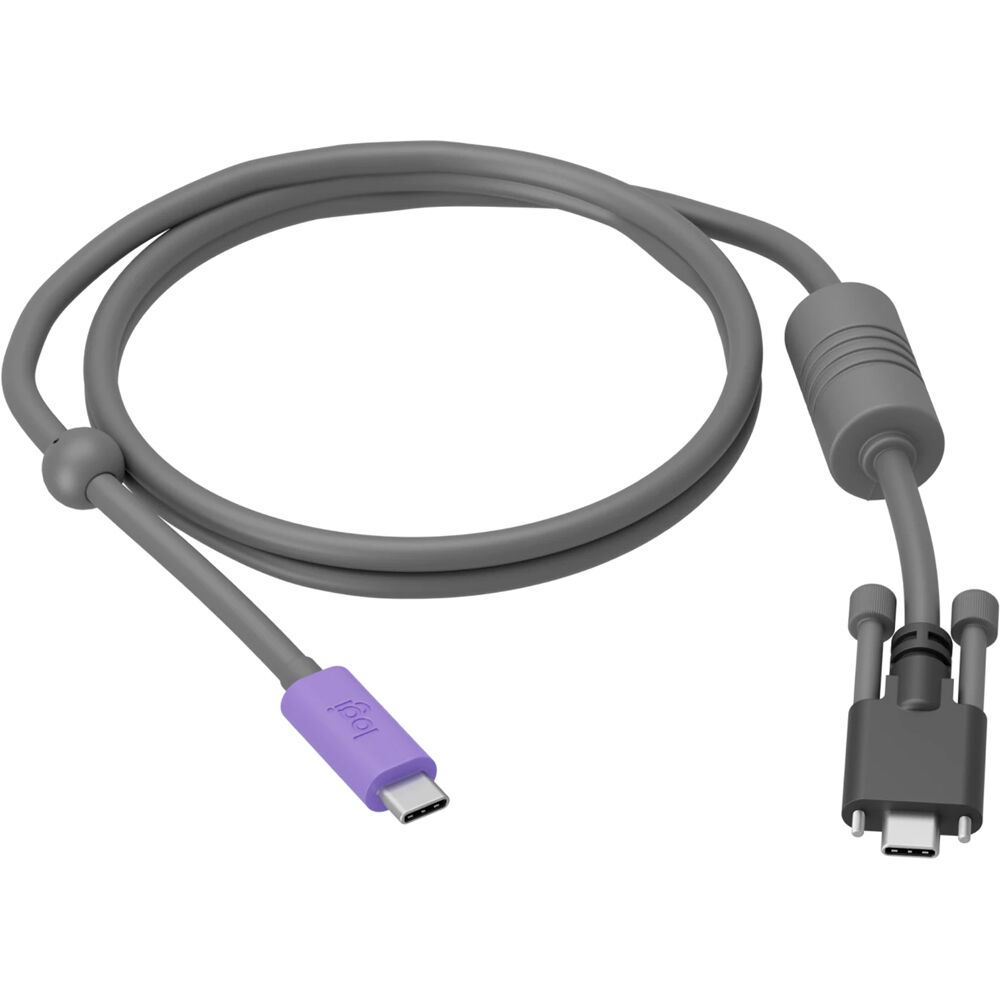 Purple Logitech Extend 15 ft Cat 6a RJ-45 patch cable with snagless boots — view 3