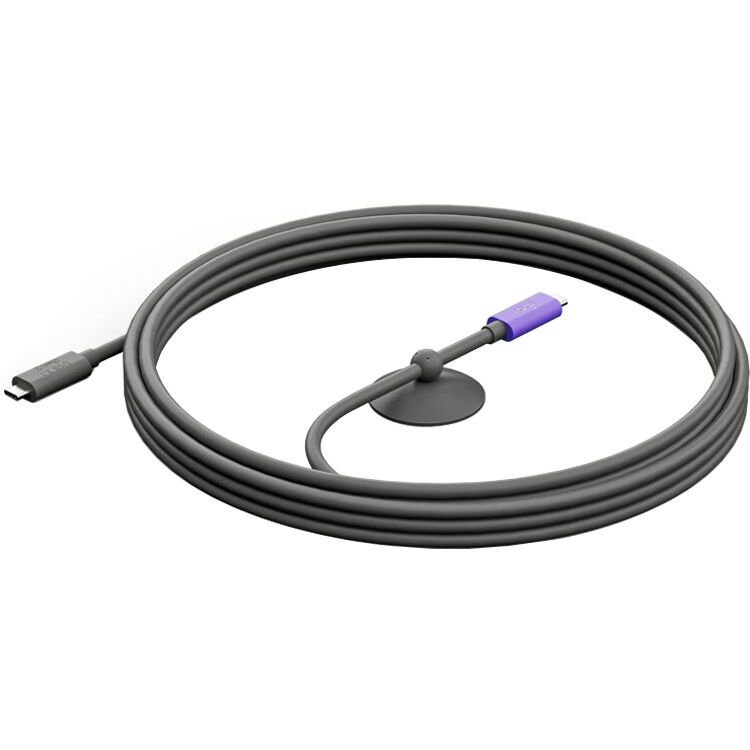 Logitech active USB cable for Meetup 2 and Rally Board 65 installations — view 2