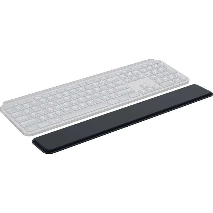 Logitech MX Palm Rest memory foam wrist support with stain-resistant cover and non-slip base — view 2