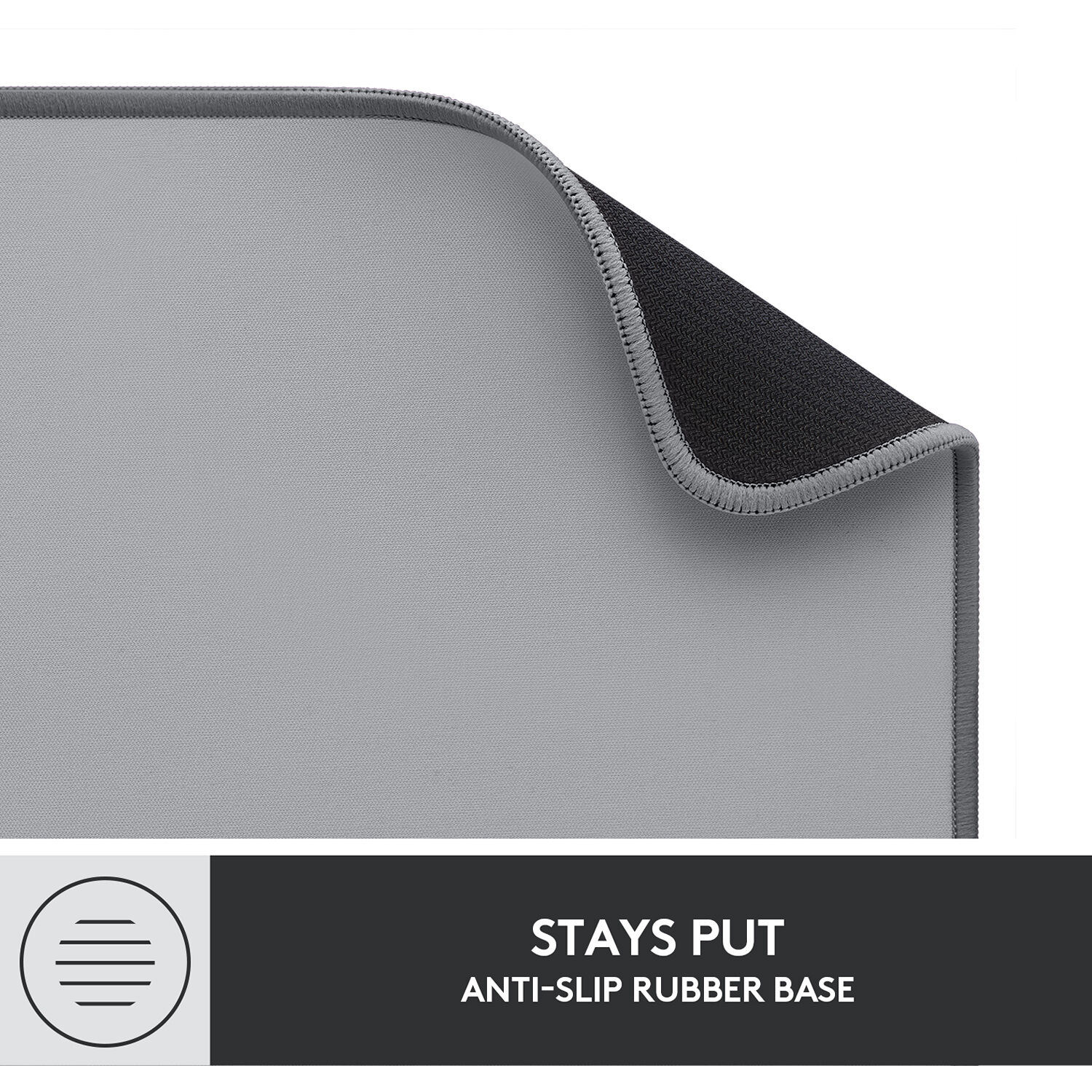 Logitech Desk Mat Studio Series mid-tone desk mat for office and home workspace protection — view 2