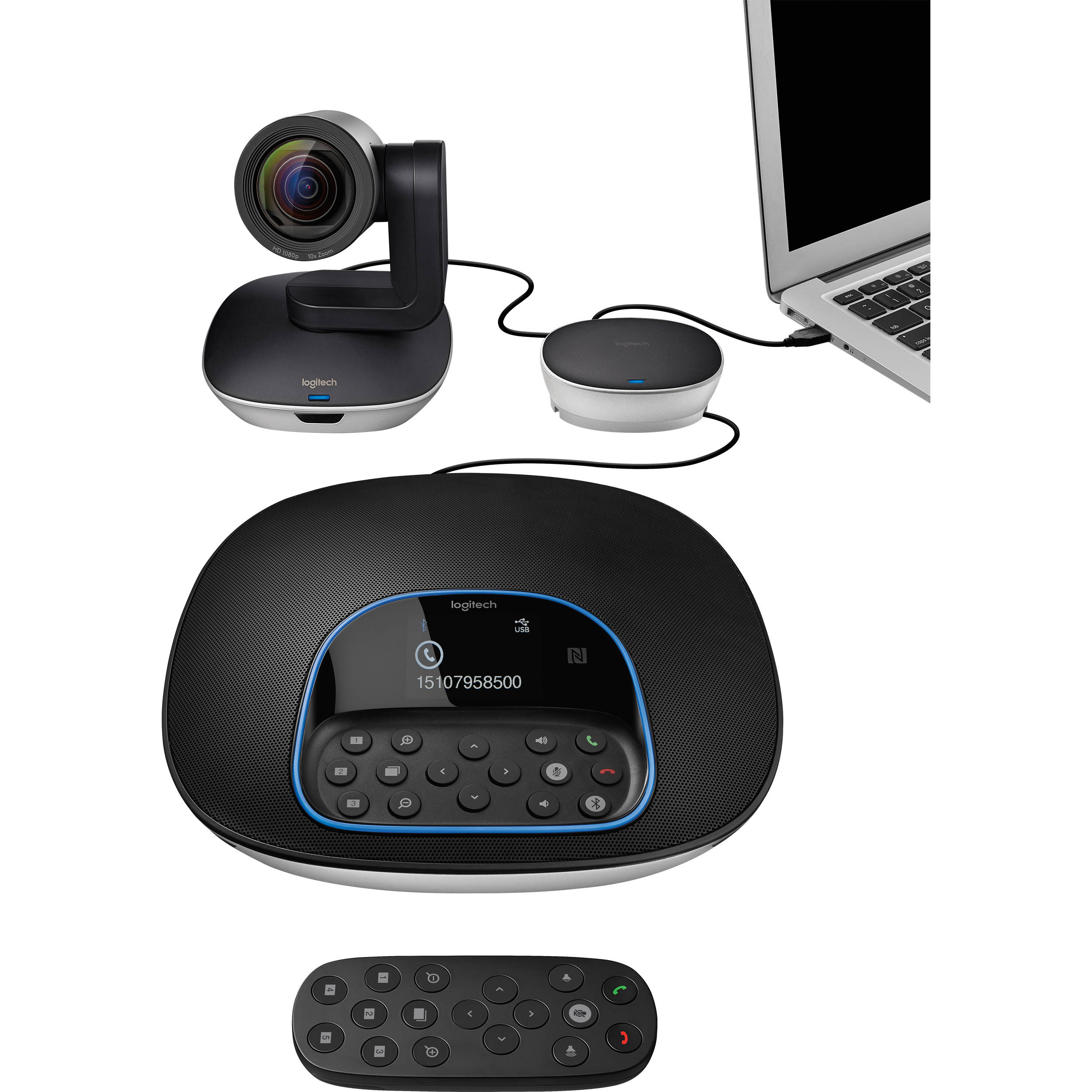 Logitech GROUP video conference system for conference-room wall-mount deployment — view 18