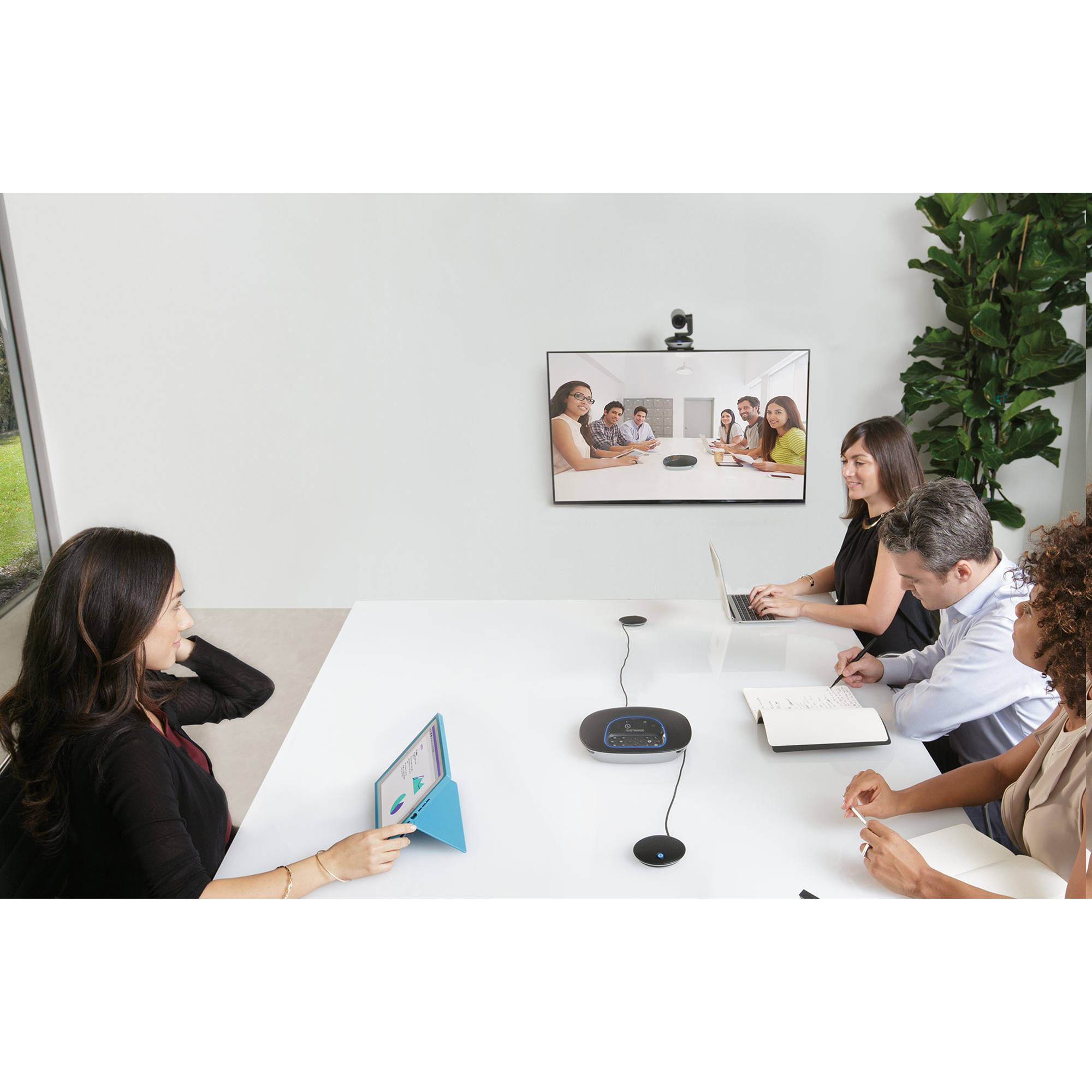 Logitech GROUP video conference system for conference-room wall-mount deployment — view 23