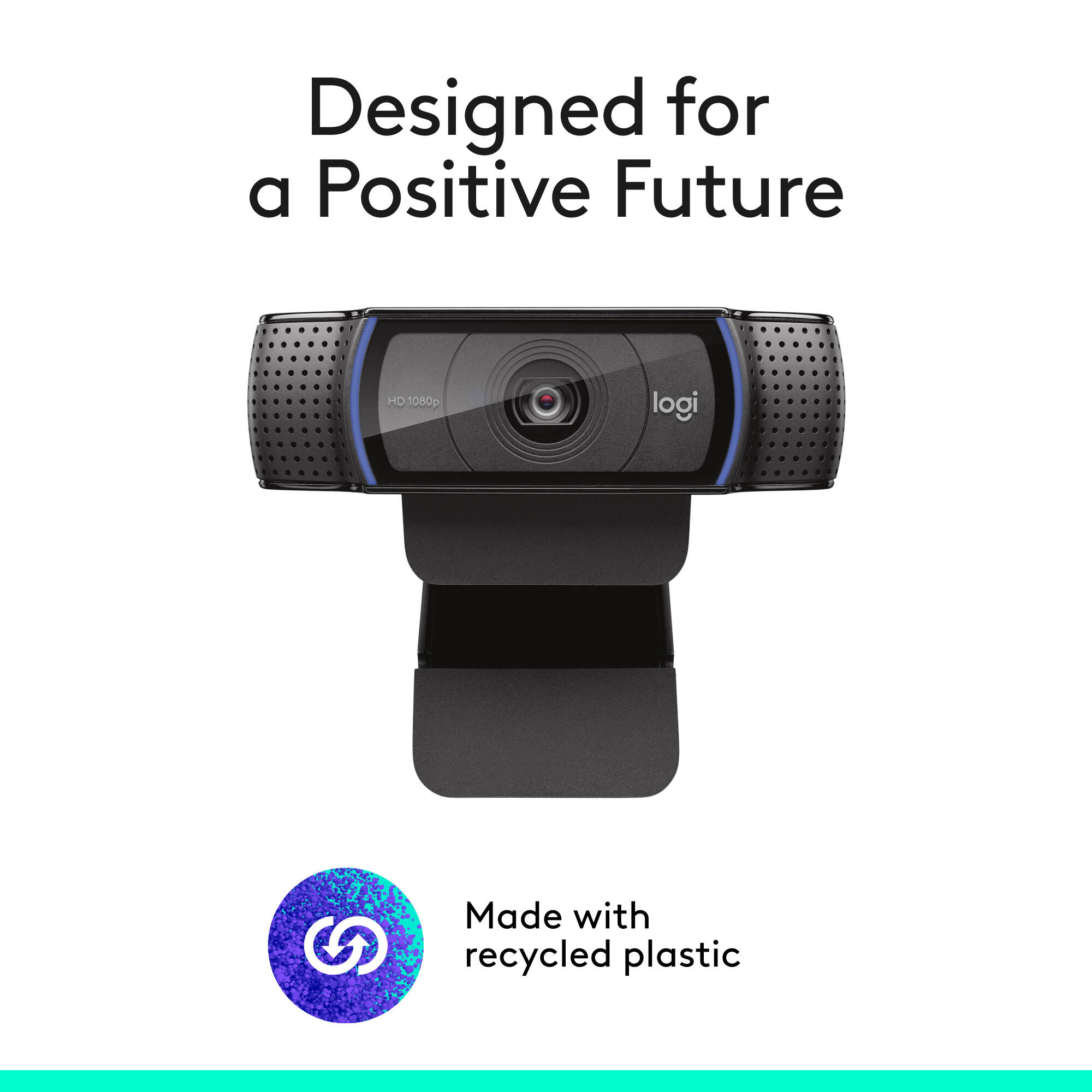 Logitech Pro HD Webcam C920S with 1080P video, dual microphones, and privacy shutter — view 10