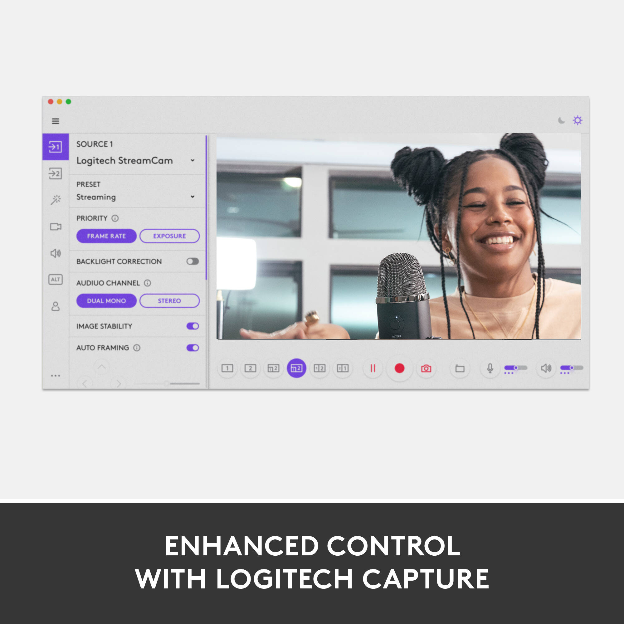Logitech StreamCam Off White webcam for 1080p 60 fps streaming with USB 3.1 — view 5