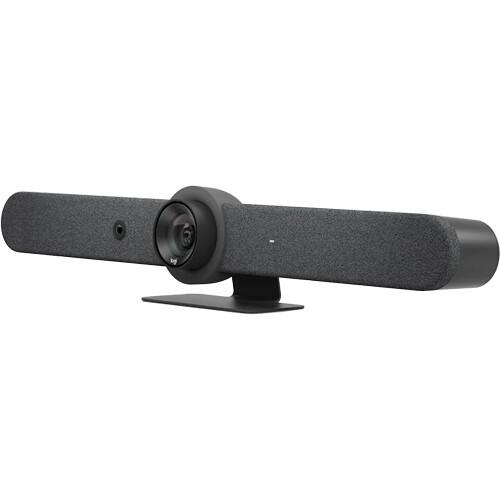 Logitech Rally Bar AIO Graphite all-in-one video bar for midsize meeting rooms — view 2