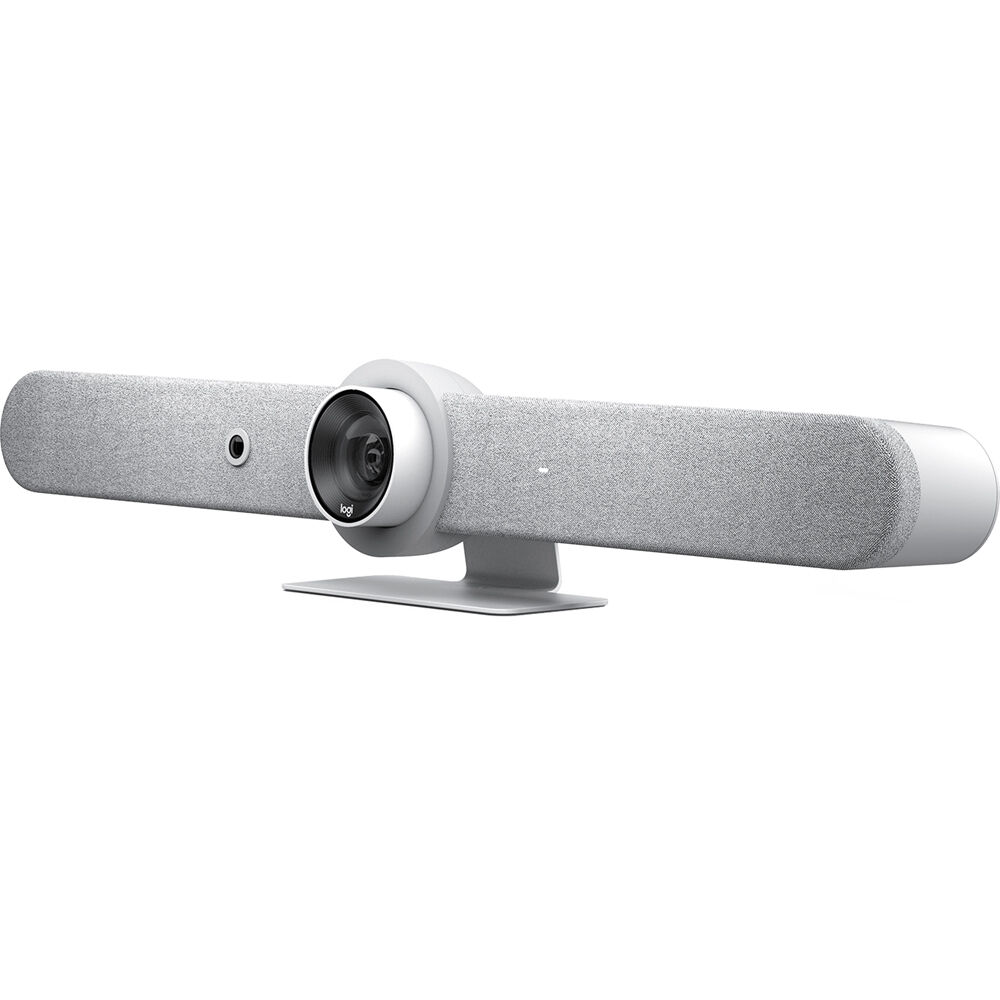 Logitech Rally Bar AIO White all-in-one video bar for midsize meeting rooms — view 2