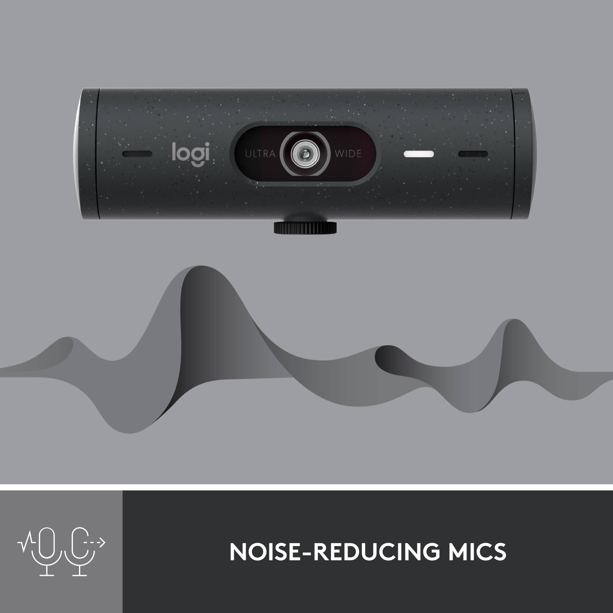 Logitech Brio 500 graphite 1080p webcam for video conferencing — view 4