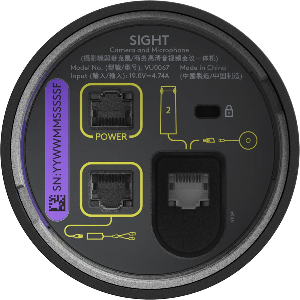 Logitech Sight Graphite table-top companion camera for Rally Bar and Rally Bar Mini — view 4
