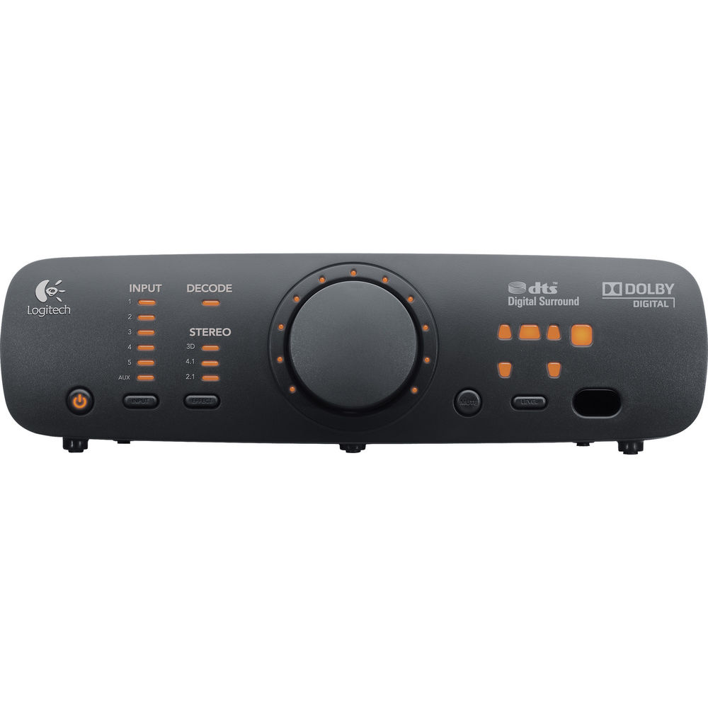 Logitech Z906 5.1 surround sound speaker system with subwoofer and satellite speakers — view 2