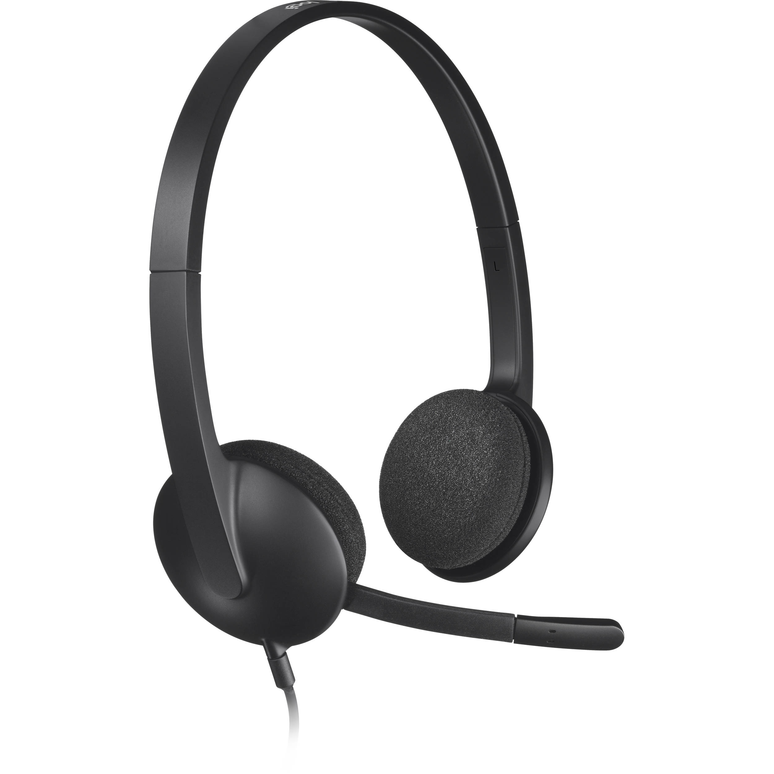 Logitech H340 USB wired headset with stereo sound and boom microphone — view 2