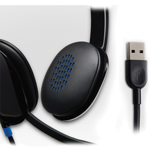 H540 USB Computer Headset features plug-and-play connectivity so you can  instantly enjoy music, movies, and calls in rich, digital stereo sound.  On-ear controls and mute indicator light make it easy to see when the mic is muted. — view 3