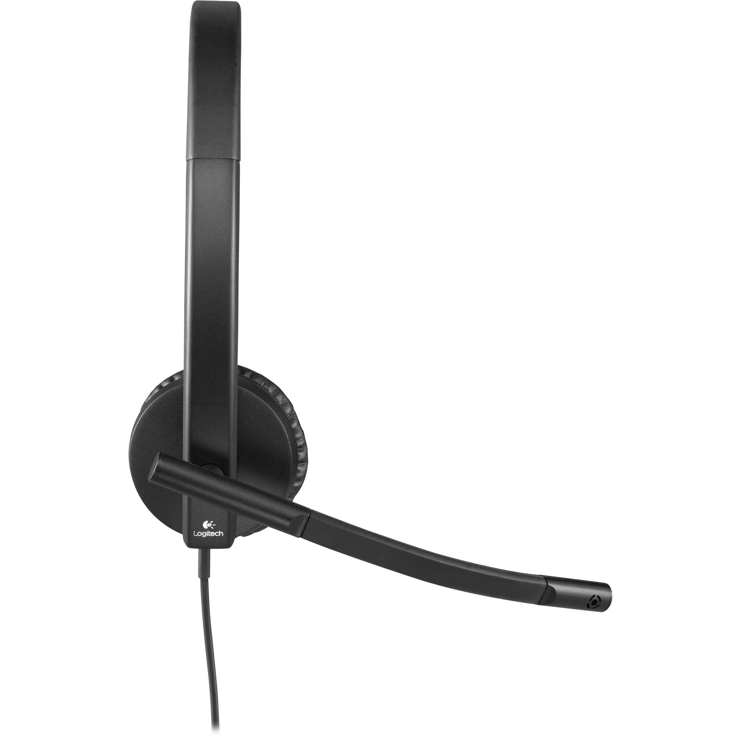 Logitech USB Headset H570e Stereo wired USB headset with boom microphone for business calls — view 6