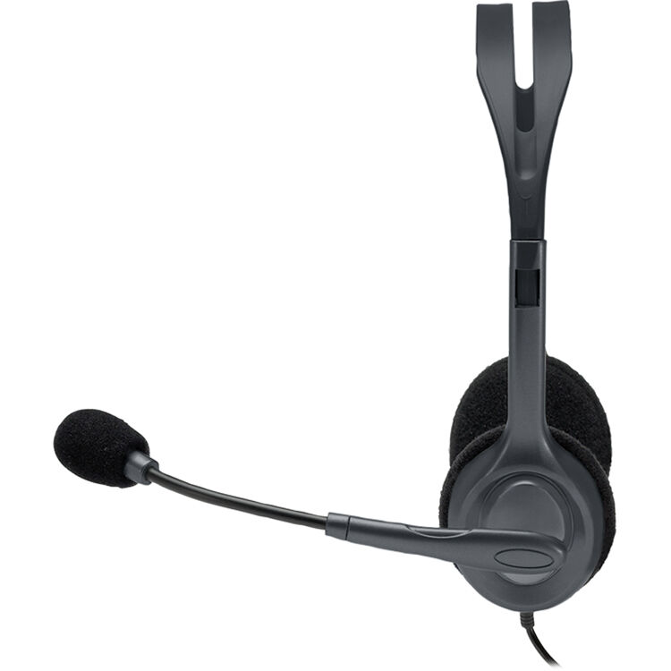 Logitech Stereo Headset H111 - For computers that utilize separate 3.5 mm microphone-in and audio-out ports. Simple and effective for everyday use and compatible with most operating systems and platforms. — view 2
