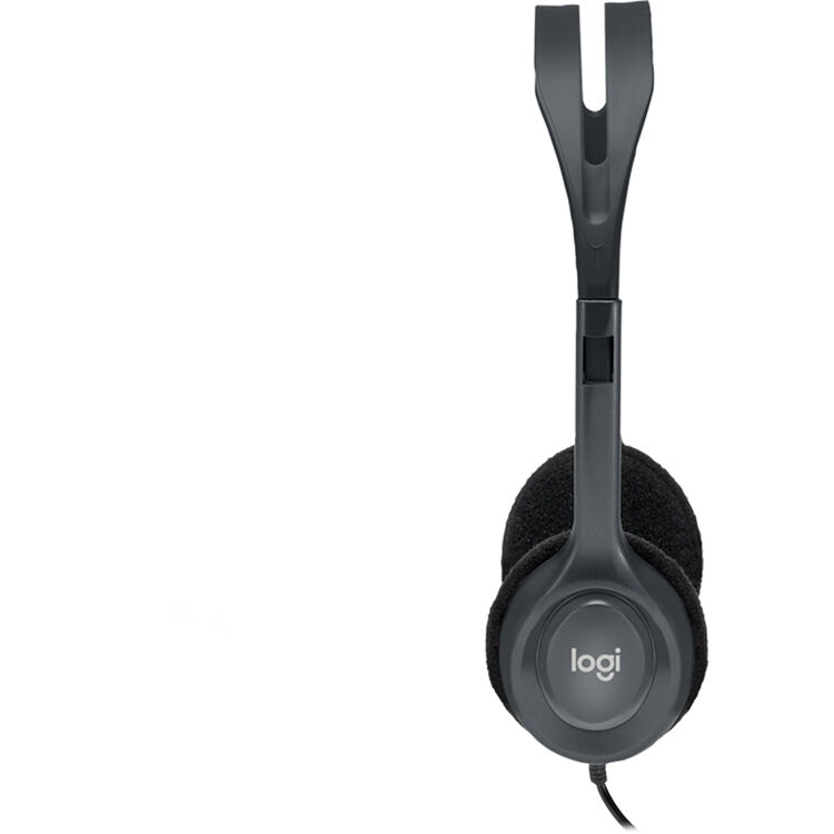 Logitech Stereo Headset H111 - For computers that utilize separate 3.5 mm microphone-in and audio-out ports. Simple and effective for everyday use and compatible with most operating systems and platforms. — view 3