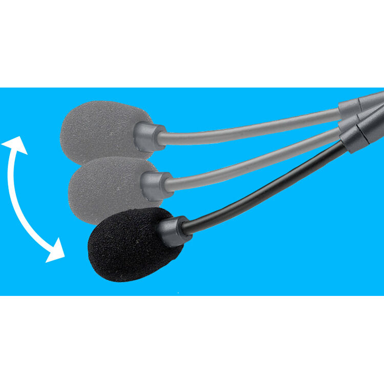 Logitech Stereo Headset H111 - For computers that utilize separate 3.5 mm microphone-in and audio-out ports. Simple and effective for everyday use and compatible with most operating systems and platforms. — view 7