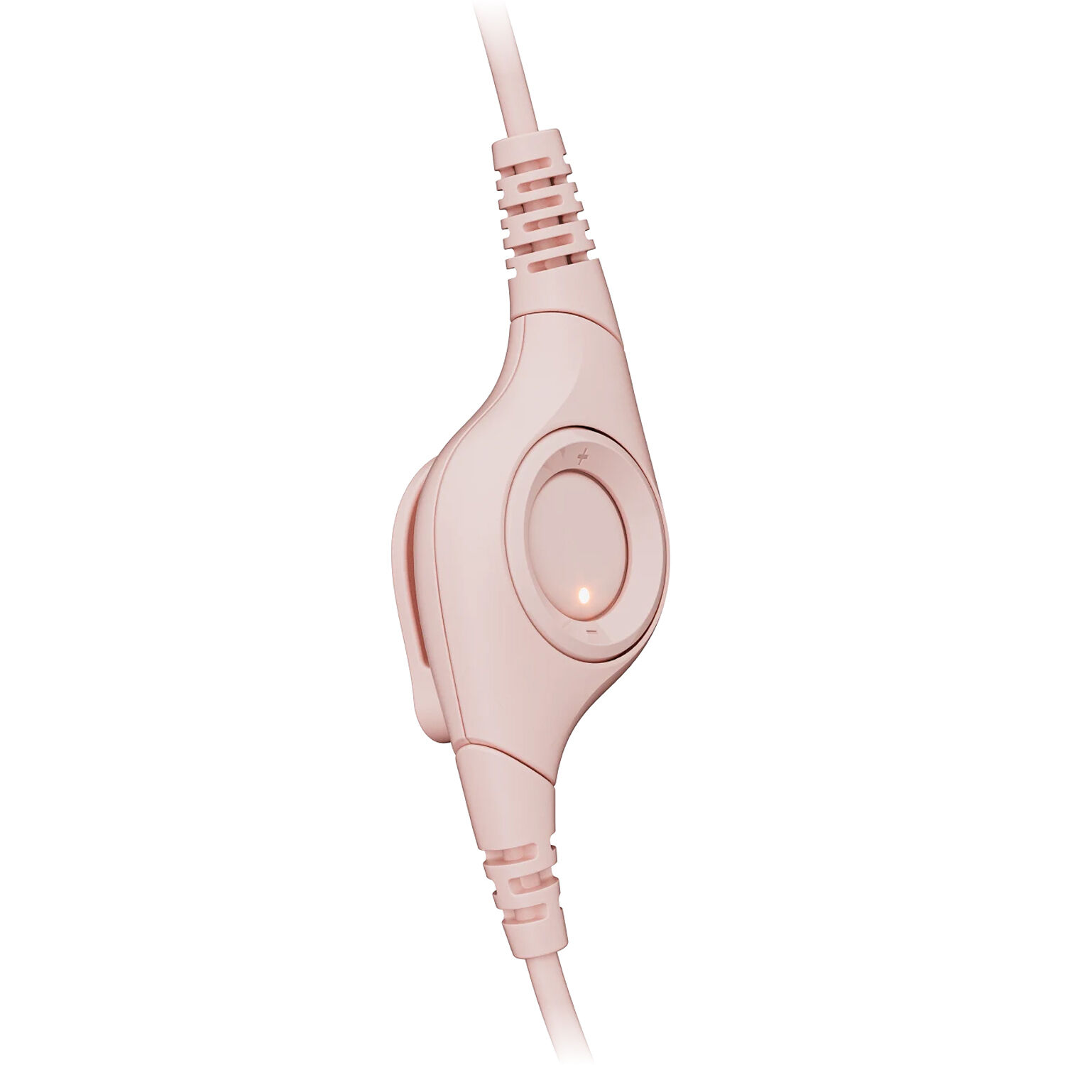Logitech H390 USB computer headset in rose with wired USB connection and boom microphone — view 12