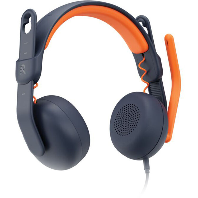 Logitech Zone Learn headset with USB-A connection and on-ear design for education use — view 3
