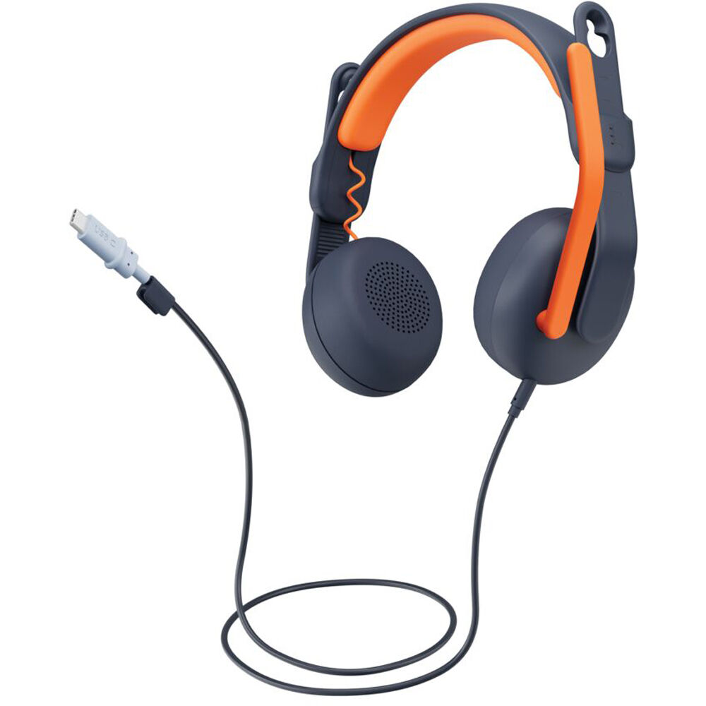 Logitech Zone Learn Headset USB-C on-ear wired headset for modern classroom and training devices — view 4