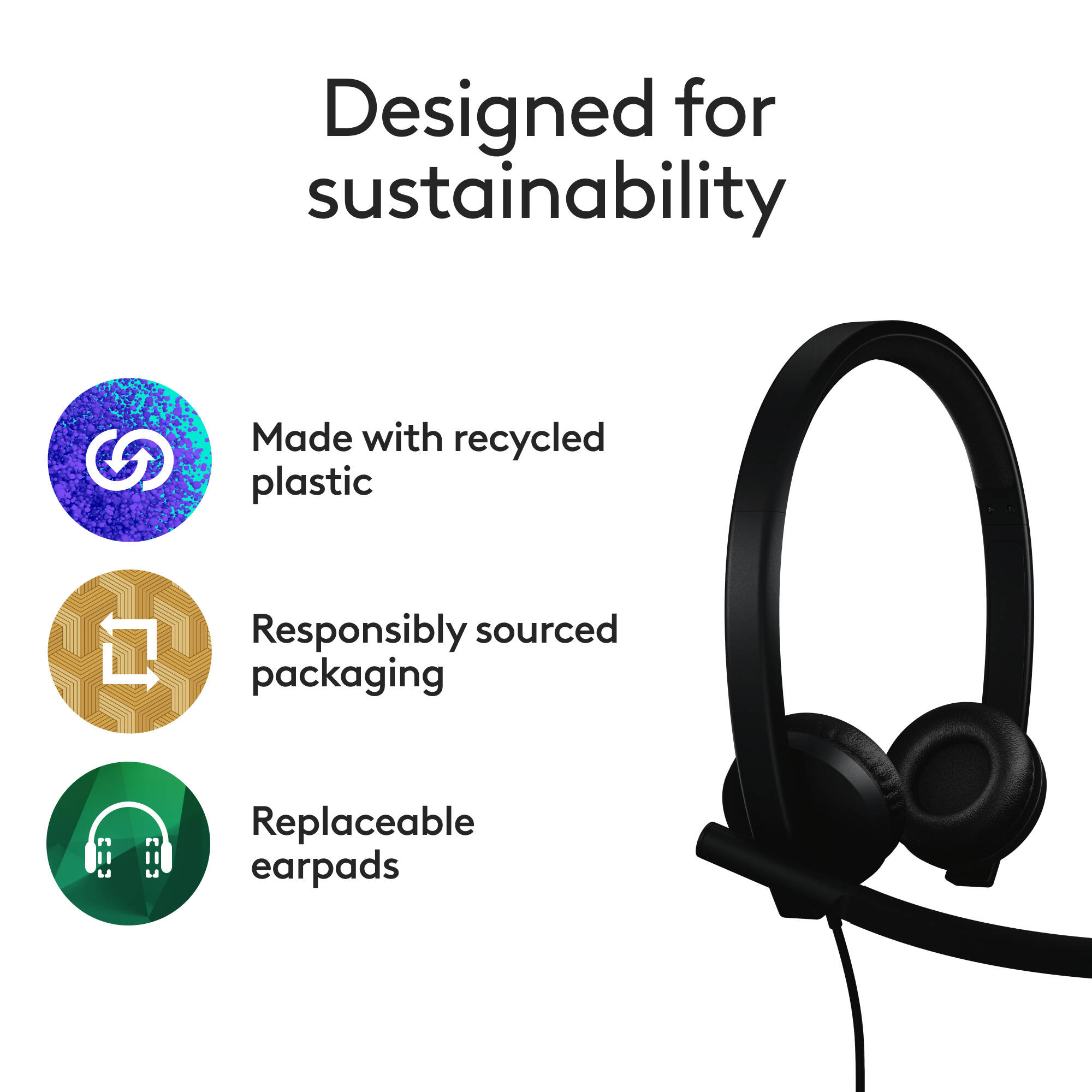 USB-A Headset Stereo H570e, Teams — view 7