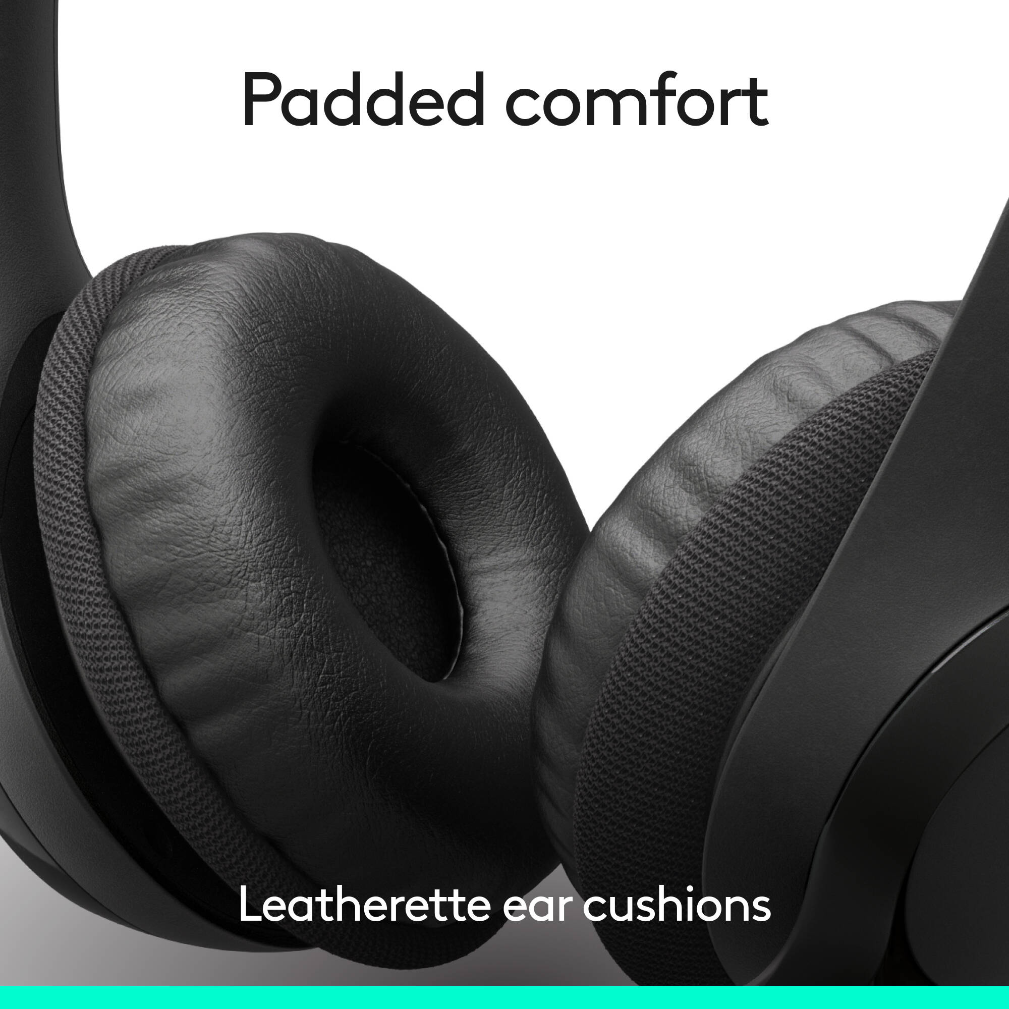 Logitech H390 USB-C wired computer headset in black with boom microphone — view 8