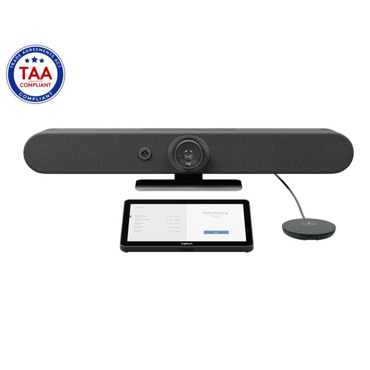 Logitech Rally Bar Mini bundle with Tap Cat5e and Mic Pod for small conference rooms — view 2