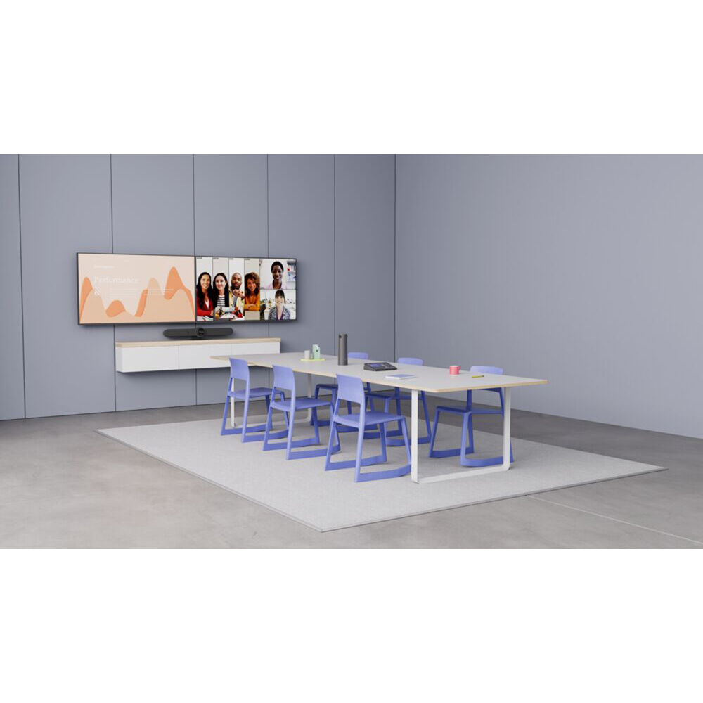 Logitech RallyBar, Tap Cat5e, Sight, and microphones conference room bundle for hybrid meetings — view 6
