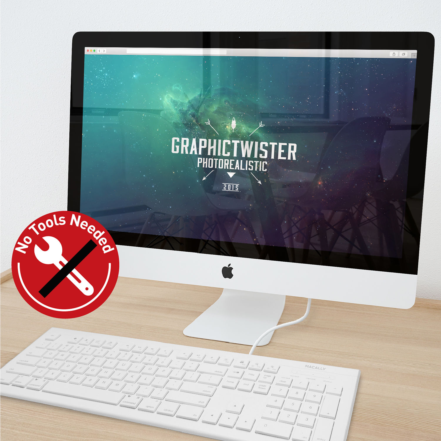 MACALLY PERIPHERALS FULL SIZE USB KEYBOARD FOR MAC — view 11