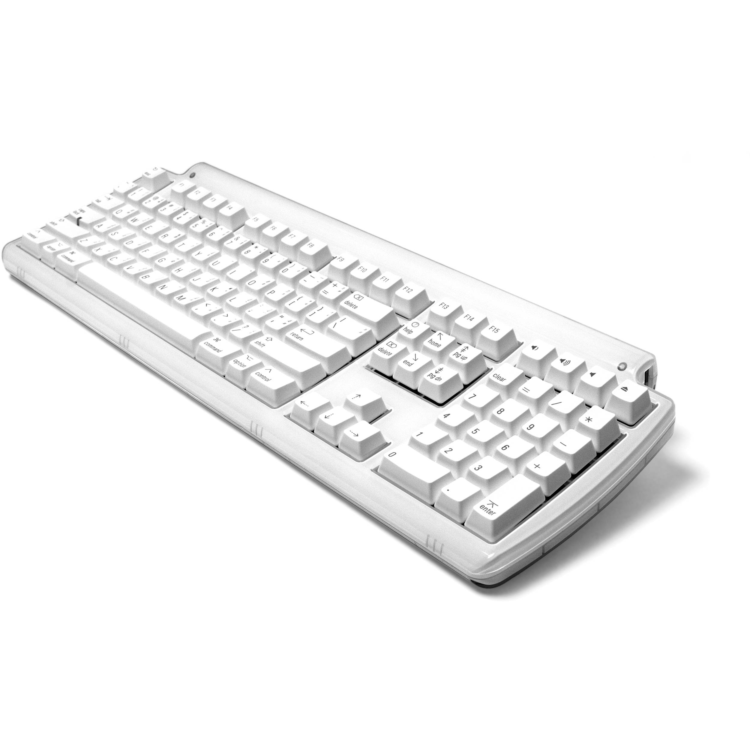 Matias Tactile Pro full-size USB keyboard for Mac with numeric keypad and Mac layout — view 2