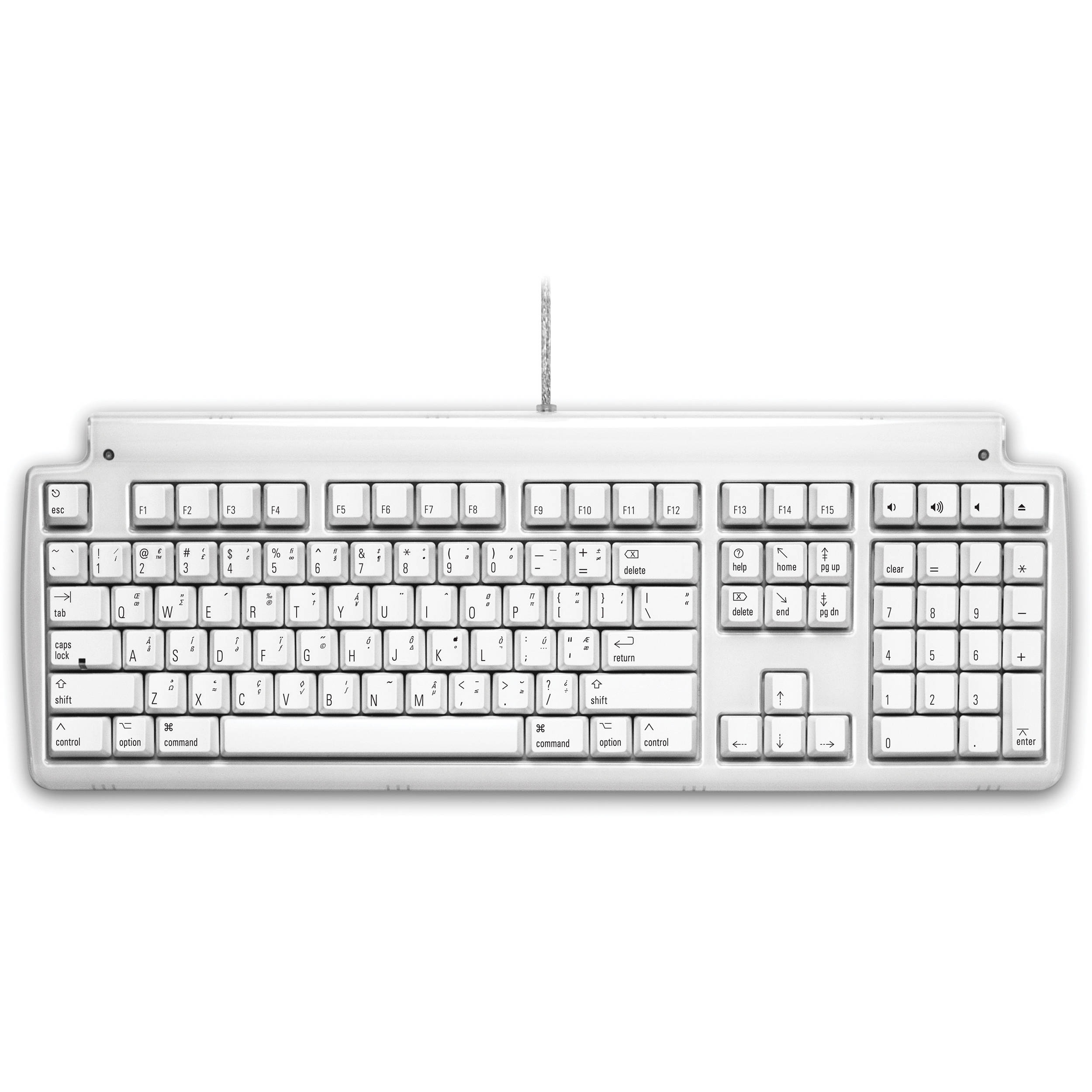 Matias Tactile Pro full-size USB keyboard for Mac with numeric keypad and Mac layout — view 5
