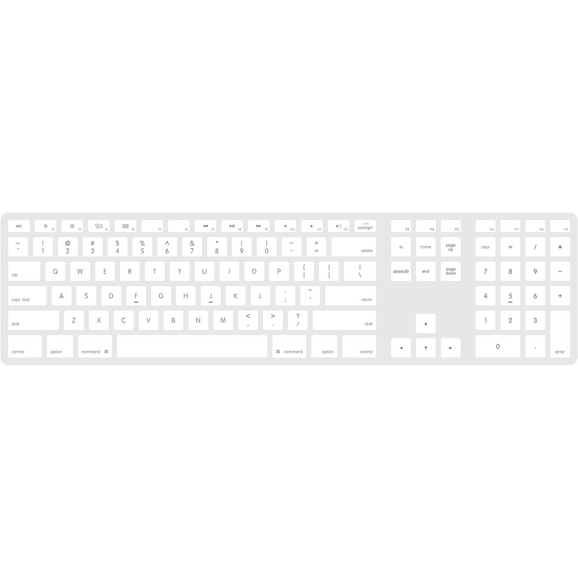 MATIAS BACKLIT ALUMINUM KEYBOARD SILVER — view 2