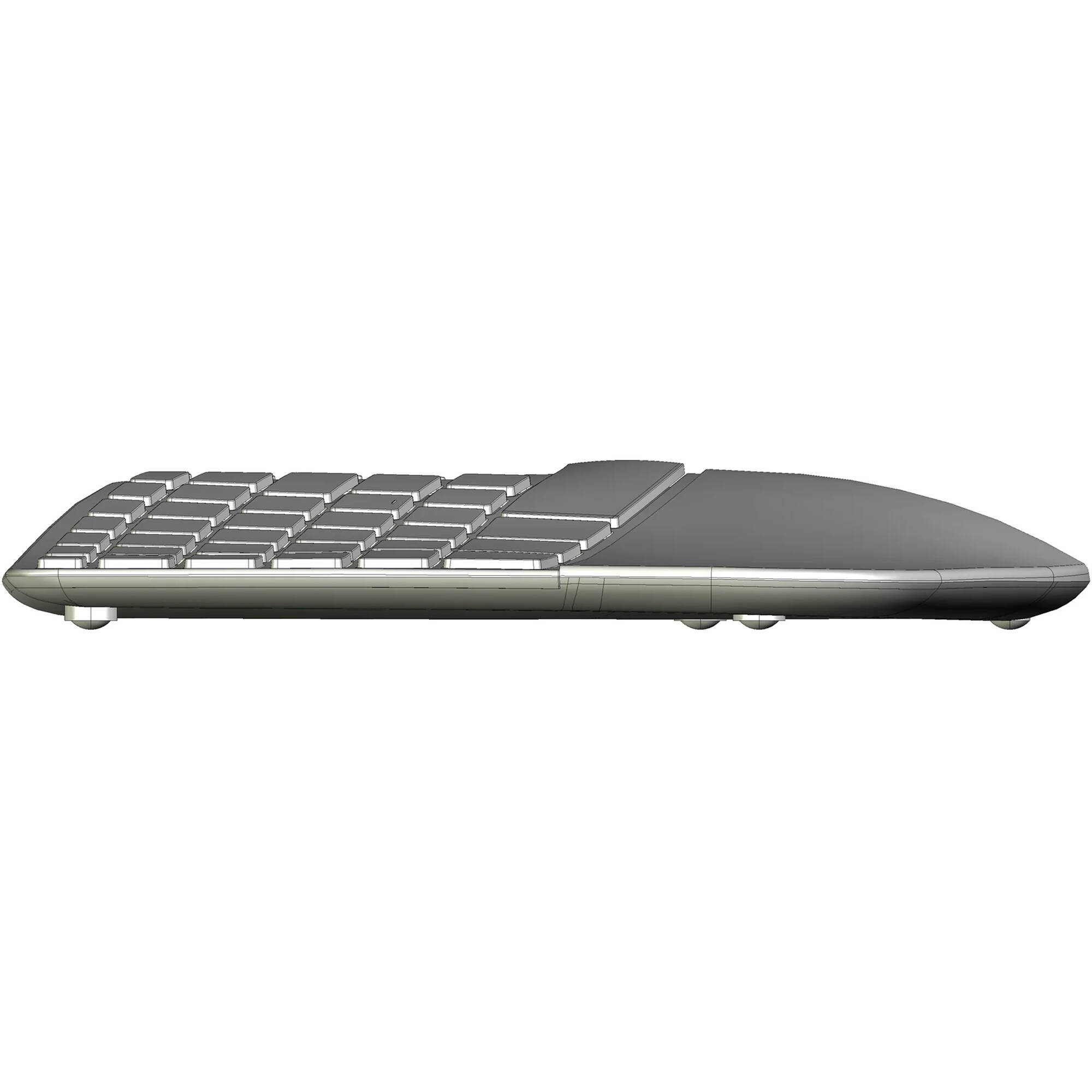 Matias Sculpt Rechargeable Mac Keyboard — Bluetooth, sculpted layout, rechargeable — view 3