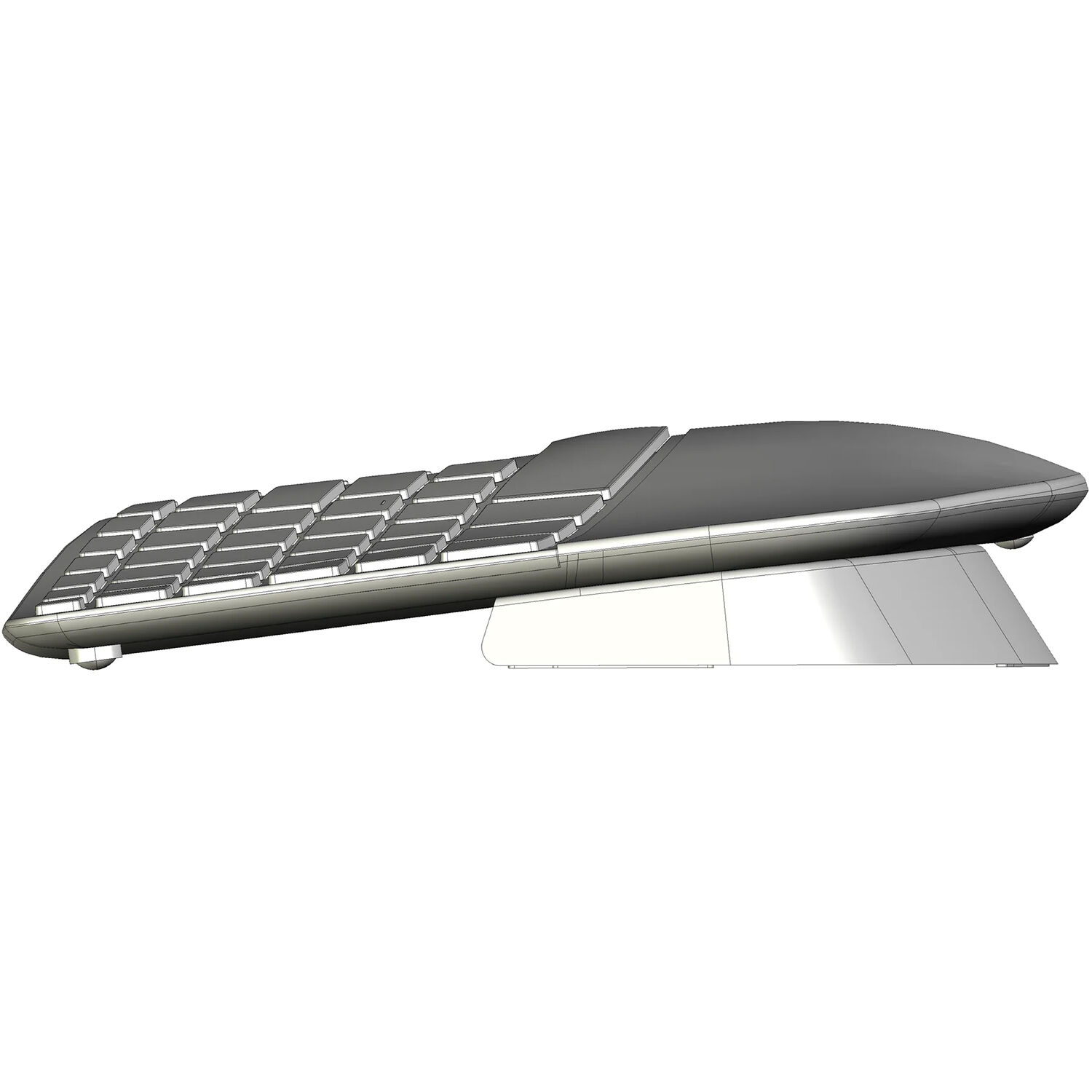 Matias Sculpt Rechargeable Mac Keyboard — Bluetooth, sculpted layout, rechargeable — view 4