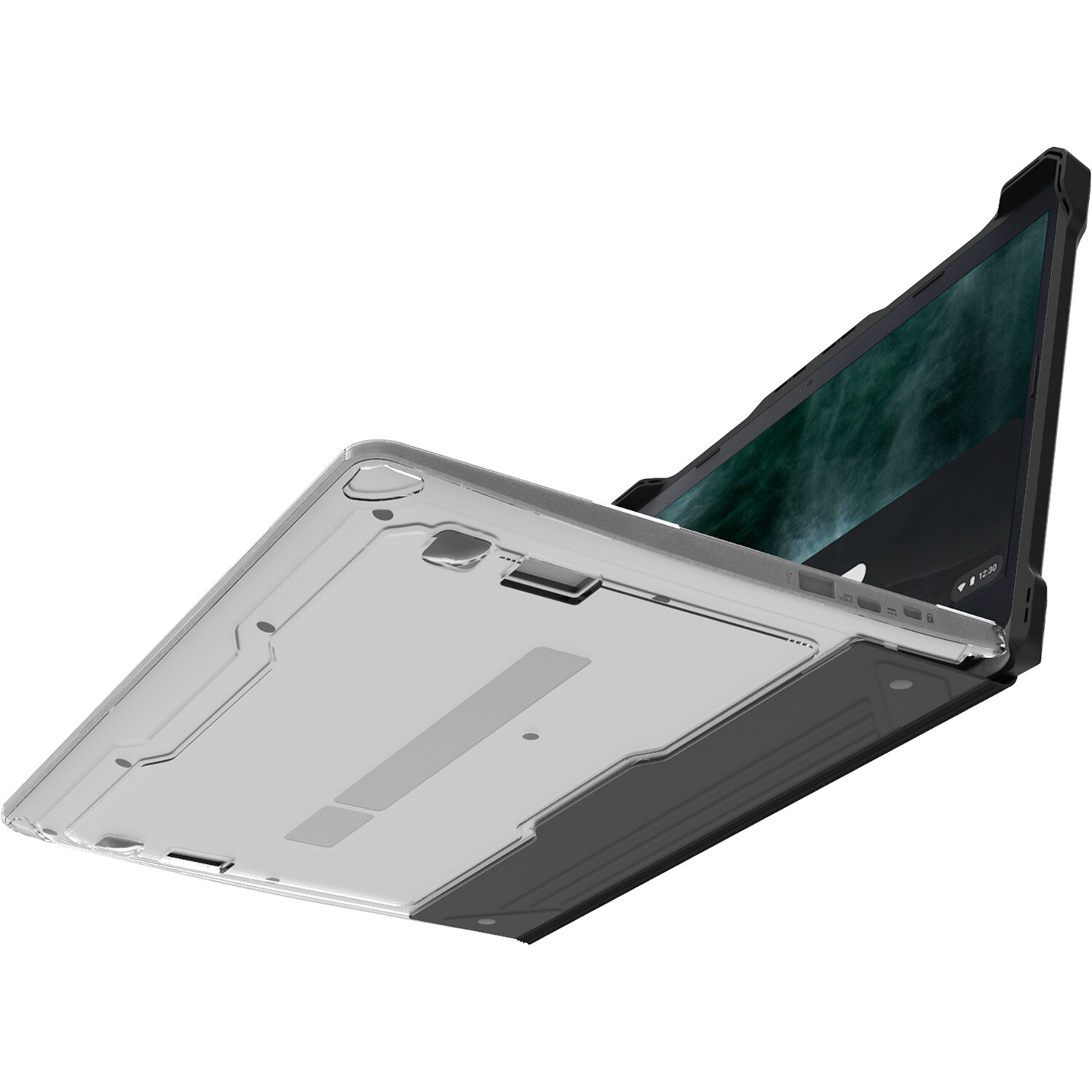 Black-clear Extreme Shell L protective case for HP G7/G6 Chromebook 14 clamshell — view 10