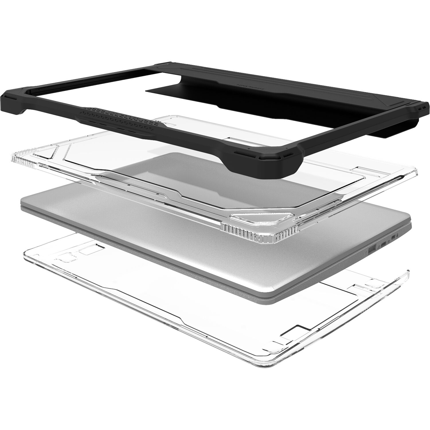 Black-clear Extreme Shell L protective case for HP G7/G6 Chromebook 14 clamshell — view 11