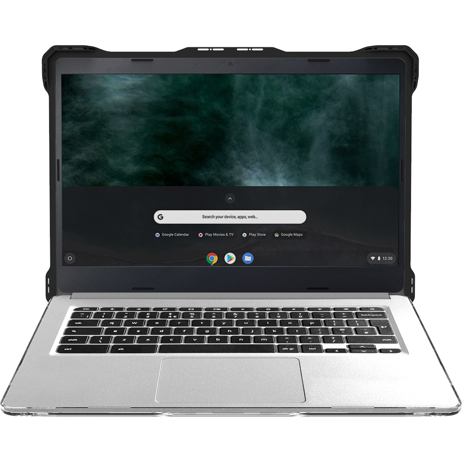Black-clear Extreme Shell L protective case for HP G7/G6 Chromebook 14 clamshell — view 8