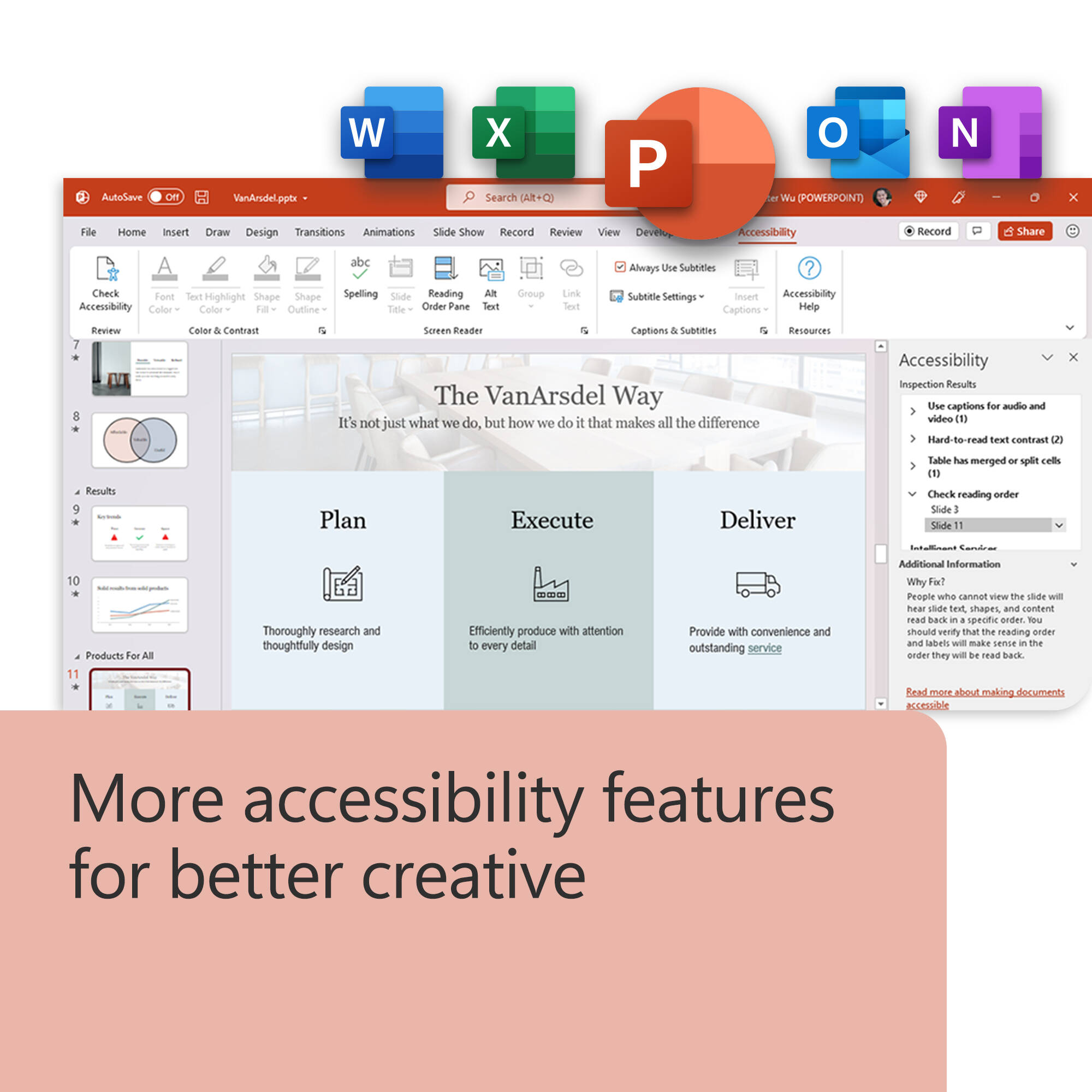 Microsoft Office Home and Business 2024 retail box for one user, English, North America only — view 4