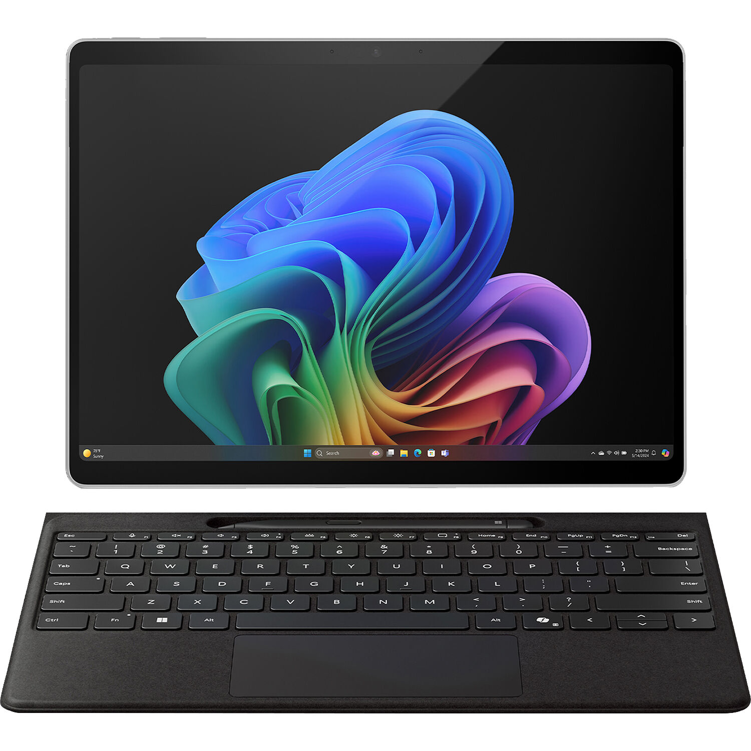Microsoft Surface Pro 11 13-inch 2-in-1 in Platinum with Core Ultra 7, 16 GB RAM, and 256 GB storage — view 3